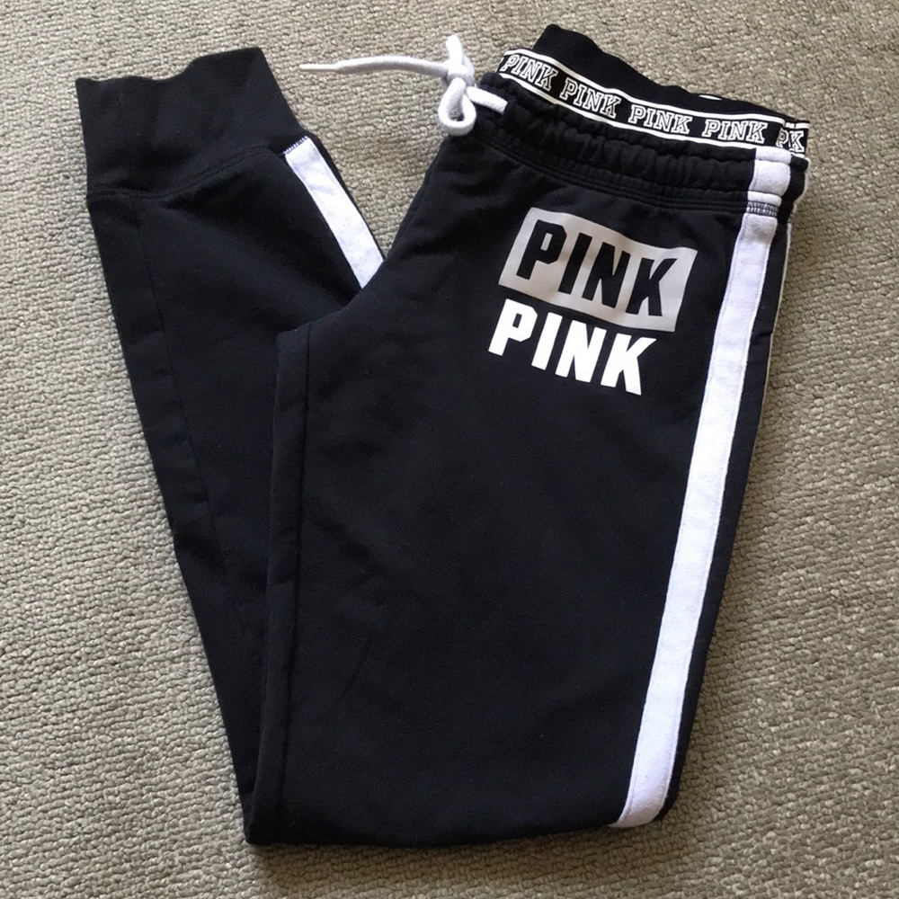 VICTORIA’S SECRET PINK - Black Joggers (size S)